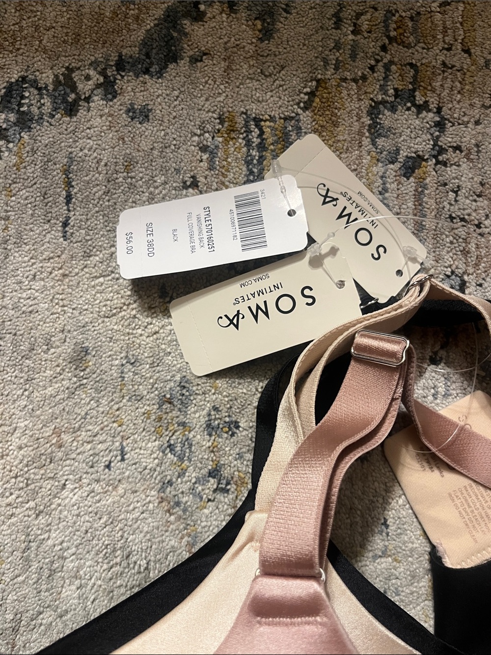 Soma Seamless Molded Bra in Blush, Nude, and Black - 3 for $38 - Picture 2 of 3